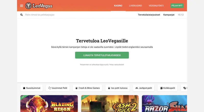 Leovegas Nederland: sportweddenschappen, live-dealerspellen, gokkasten